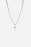 HAMMERED CROSS NECKLACE