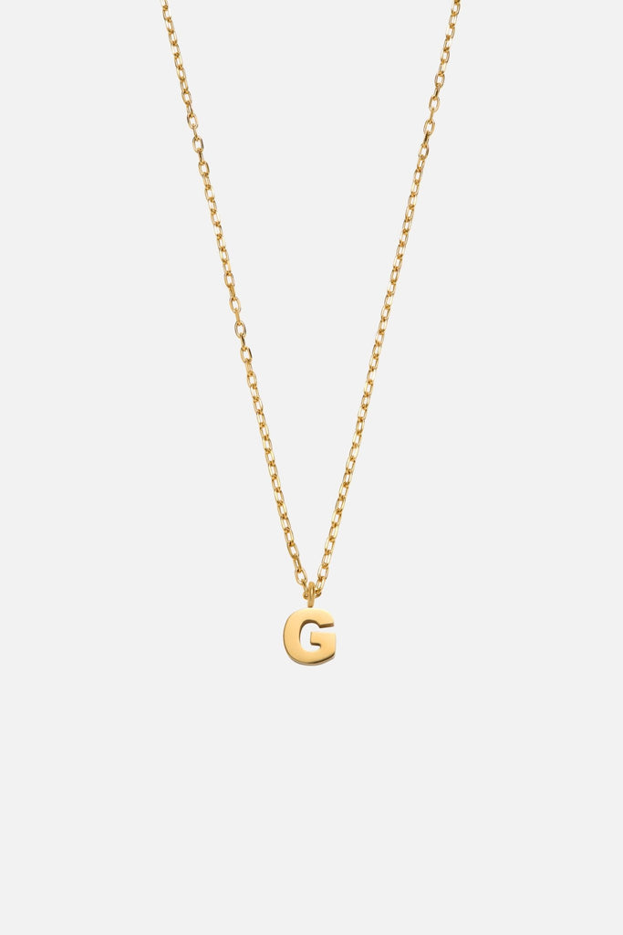 LETTER POLISHED NECKLACE (A - Z) - CAINTÈ