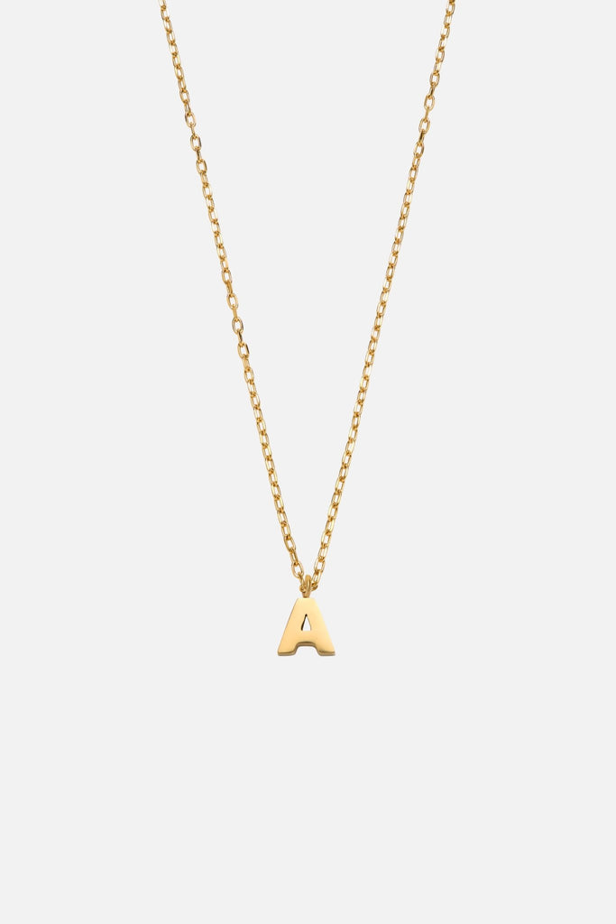 LETTER POLISHED NECKLACE (A - Z) - CAINTÈ