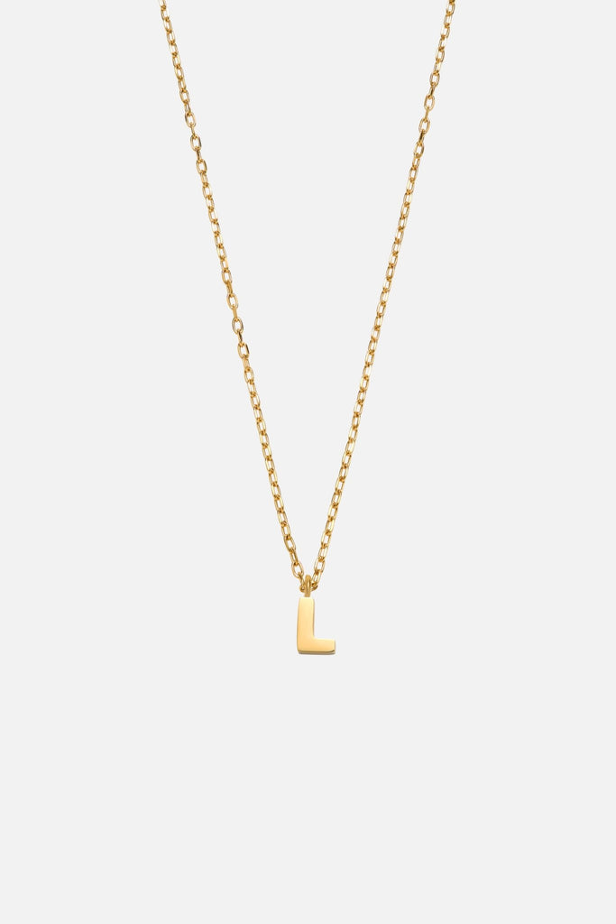 LETTER POLISHED NECKLACE (A - Z) - CAINTÈ
