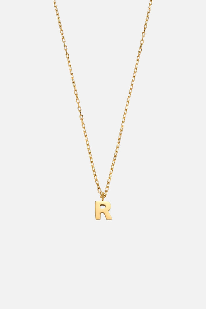 LETTER POLISHED NECKLACE (A - Z) - CAINTÈ