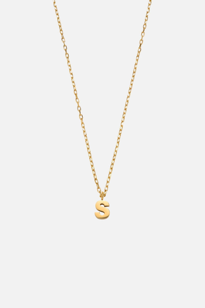 LETTER POLISHED NECKLACE (A - Z) - CAINTÈ