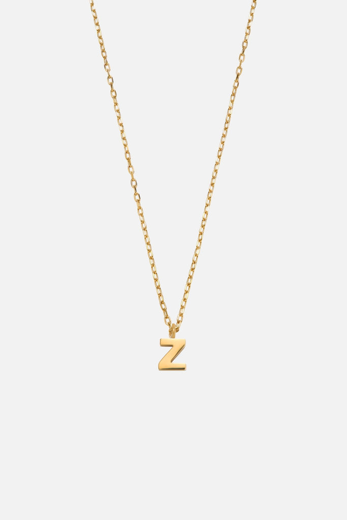 LETTER POLISHED NECKLACE (A - Z) - CAINTÈ