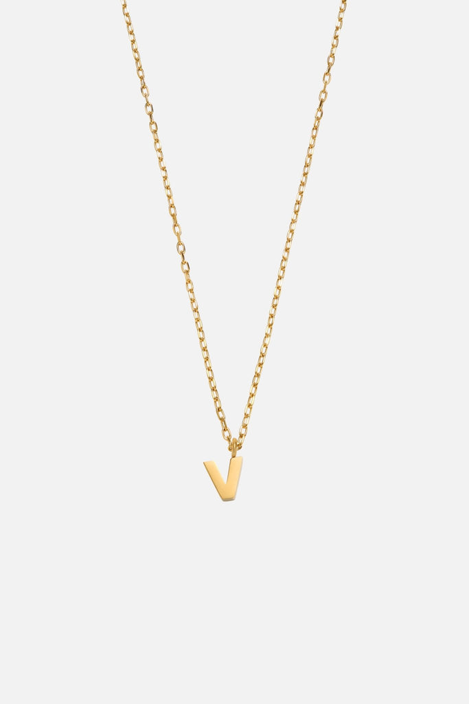 LETTER POLISHED NECKLACE (A - Z) - CAINTÈ