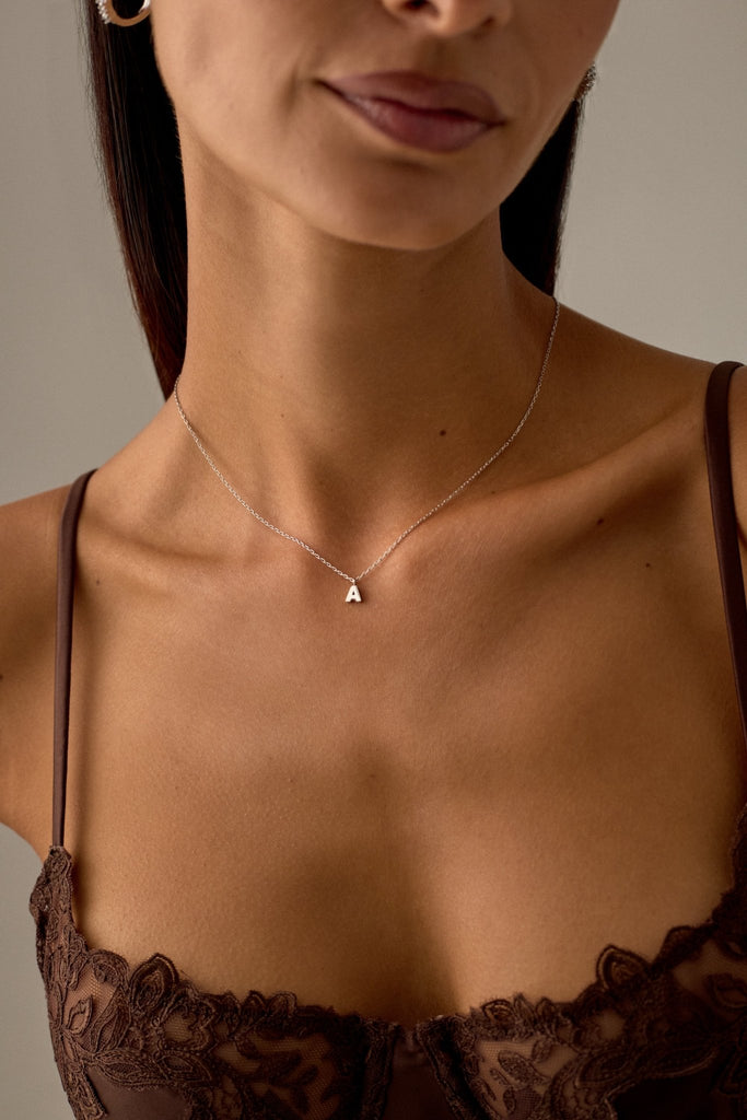 LETTER POLISHED NECKLACE (A - Z) - CAINTÈ