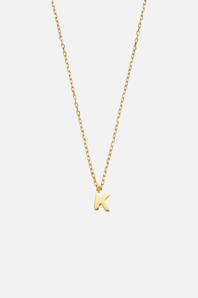 LETTER POLISHED NECKLACE (A - Z) - CAINTÈ
