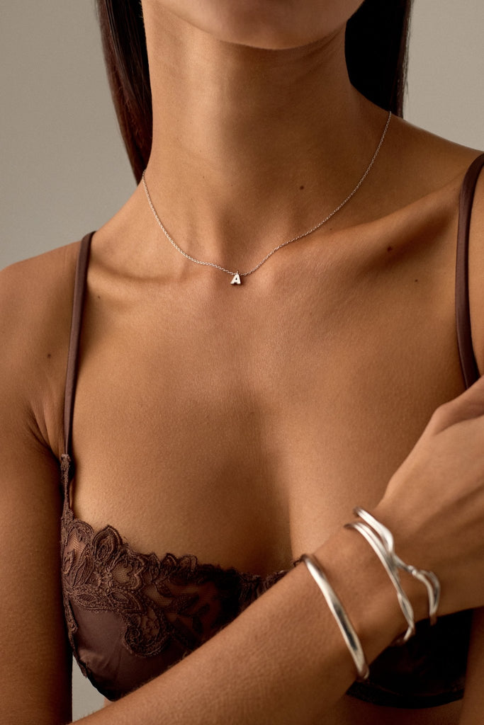 LETTER POLISHED NECKLACE (A - Z) - CAINTÈ