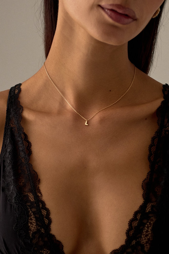 LETTER POLISHED NECKLACE (A - Z) - CAINTÈ