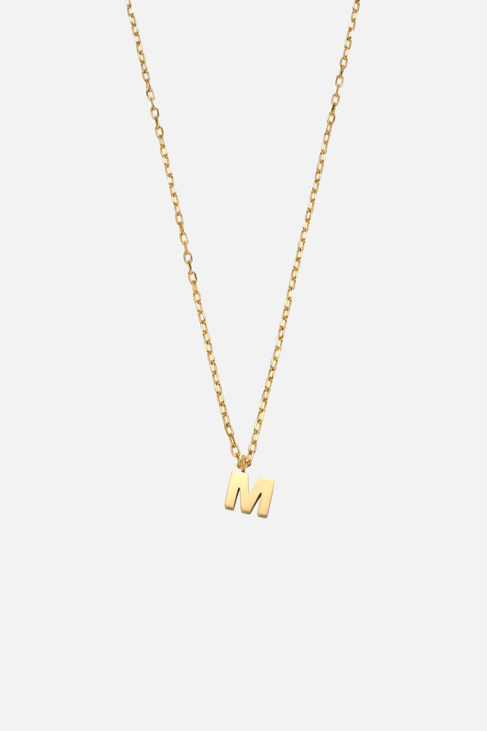 LETTER POLISHED NECKLACE (A - Z) - CAINTÈ