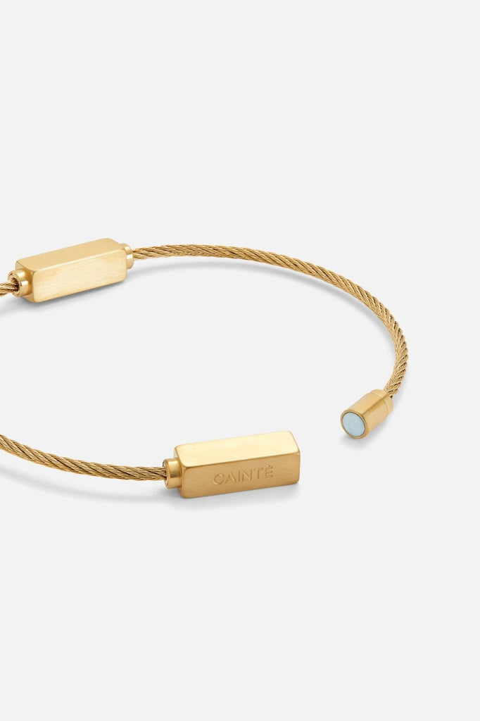 MAGNET CABLE BRACELET BRUSHED - CAINTÈ