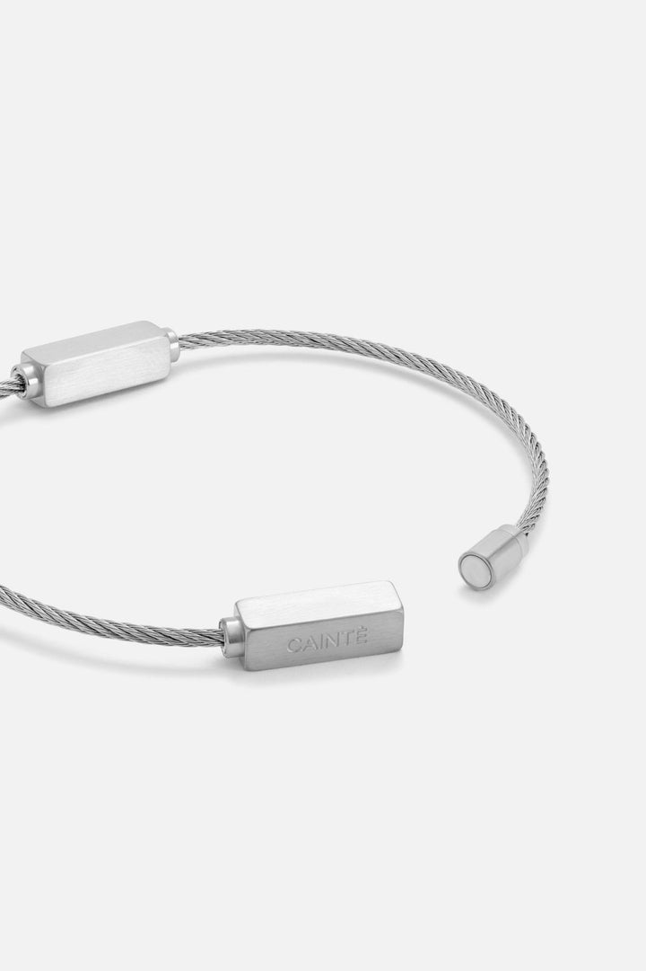 MAGNET CABLE BRACELET BRUSHED - CAINTÈ